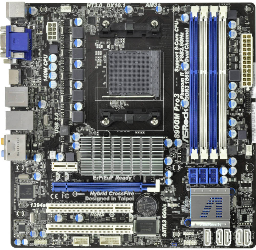 Asrock 890gm pro3 не стартует